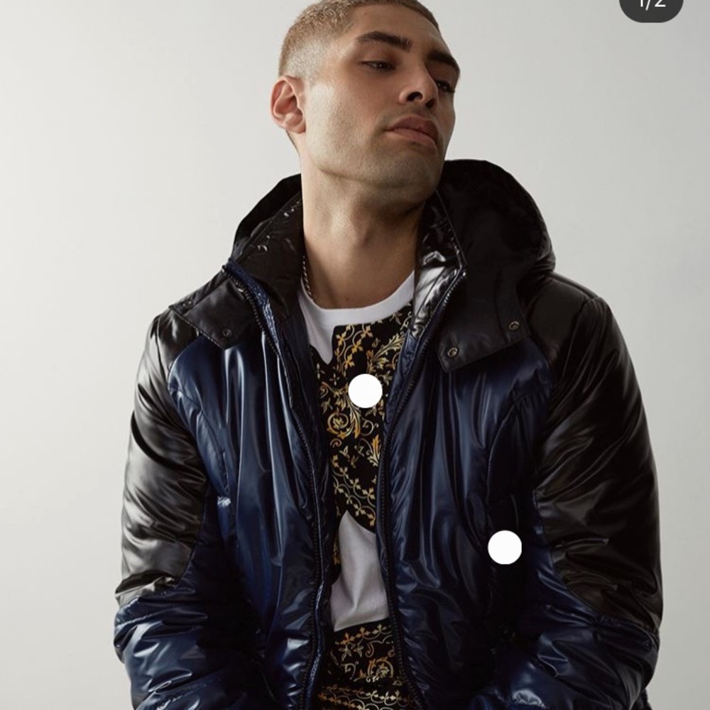 Blue puffer jacket from true religion